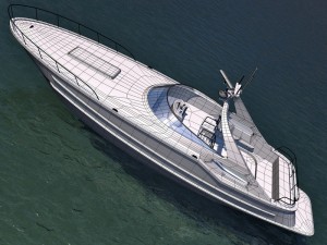 luxury yacht 3D Модель