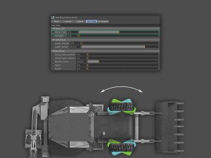 jcb backhoe loader rigged 3D Модель