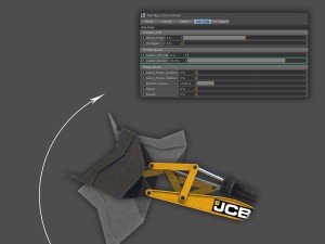 jcb backhoe loader rigged 3D Модель