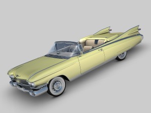 cadillac eldorado 62 series 1959 convertible 3Dモデル