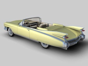 cadillac eldorado 62 series 1959 convertible 3Dモデル