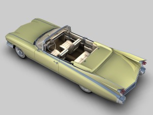 cadillac eldorado 62 series 1959 convertible 3Dモデル