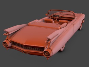 cadillac eldorado 62 series 1959 convertible 3Dモデル
