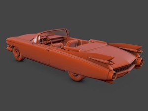 cadillac eldorado 62 series 1959 convertible 3Dモデル