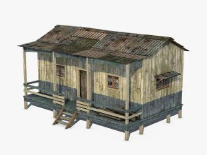 Holzhaus 3D Modell