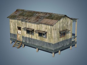 wooden house 3D Model