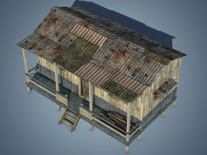 wooden house 3D Model