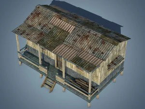 wooden house 3D Model
