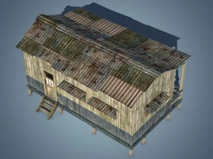 wooden house 3D Model