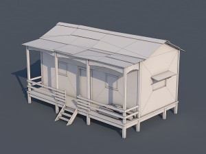 wooden house 3D Model