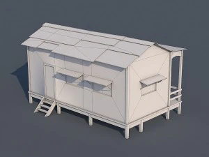 wooden house 3D Model