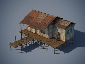 wooden house 3D Model