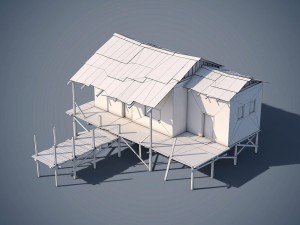 wooden house 3D Model