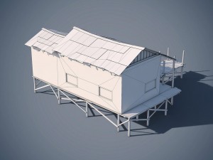wooden house 3D Model