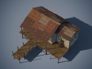 wooden house 3D Model