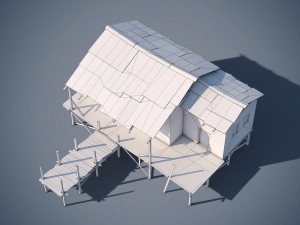 wooden house 3D Model