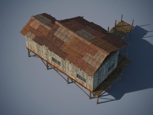 wooden house 3D Model