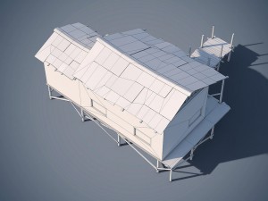 wooden house 3D Model