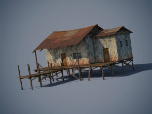 wooden house 3D Model
