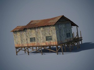 wooden house 3D Model