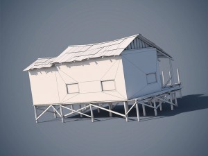 wooden house 3D Model