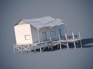wooden house 3D Model