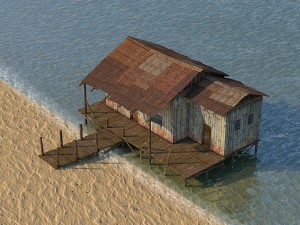 wooden house 3D Model