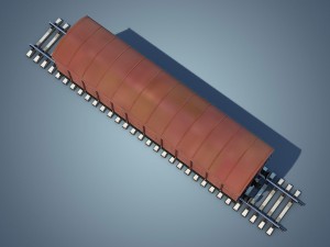 box car brown 3D Model