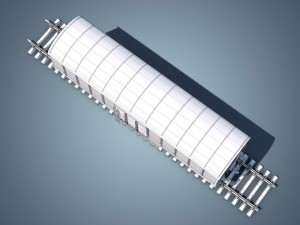 box car brown 3D Model