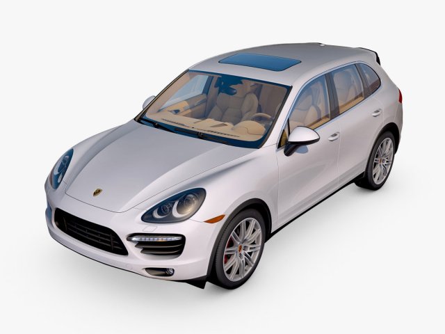 porsche cayenne turbo 2011 Model 3D .c4d .max .obj .3ds .fbx .stl .blend 