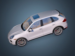 porsche cayenne turbo 2011 Model 3D