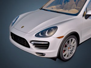 porsche cayenne turbo 2011 Model 3D
