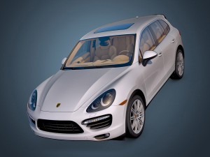 porsche cayenne turbo 2011 Model 3D