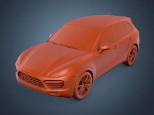 porsche cayenne turbo 2011 Model 3D