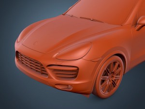 porsche cayenne turbo 2011 Model 3D