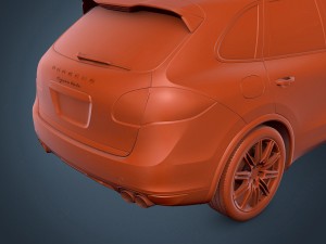 porsche cayenne turbo 2011 Model 3D