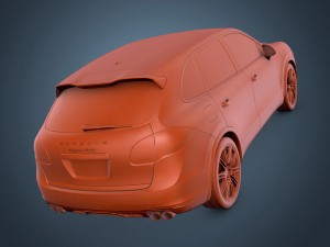 porsche cayenne turbo 2011 Model 3D
