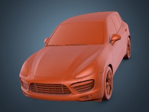 porsche cayenne turbo 2011 Model 3D
