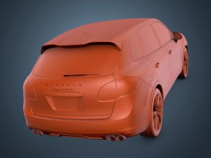 porsche cayenne turbo 2011 Model 3D