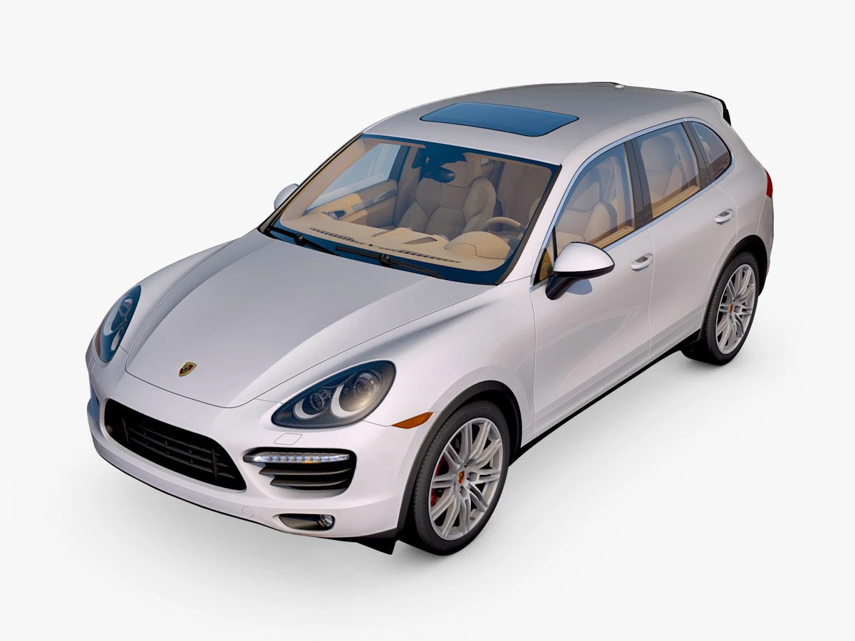 porsche cayenne turbo 3D Model .c4d .max .obj .3ds .fbx .stl .blend