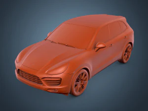 porsche cayenne turbo 3D Model