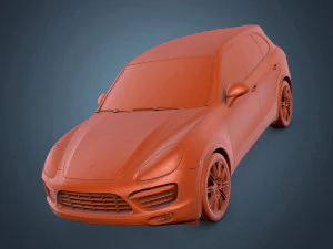 porsche cayenne turbo 3D Model