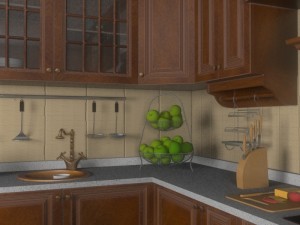 classic kitchen Model 3D
