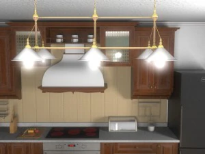 クラシックなキッチン 3Dモデル