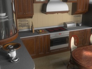 classic kitchen Model 3D