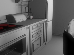 classic kitchen Model 3D