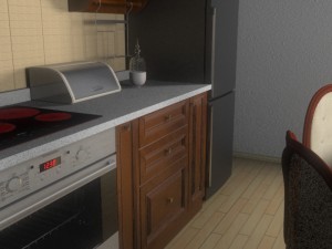 classic kitchen Model 3D
