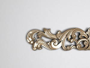 carved decoration 3D 模型