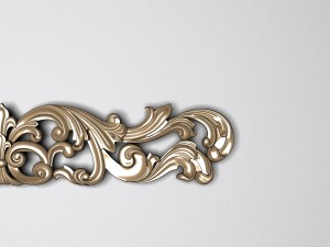 carved decoration 3D 模型