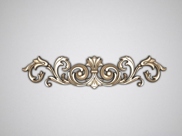 carved decoration 3D Model .c4d .max .obj .3ds .fbx .stl .blend 